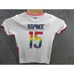 NIKE Youth Large 2020 2021 USA Home Soccer Jersey Megan Rapinoe Jersey Rainbow